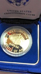 1987 US Mint Proof Silver Dollar Constitution, US Mint NO GOLD! Br1 23C39 - Picture 1 of 15