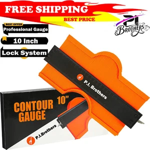Contour Gauge Profile Tool with Lock, 10 Inch Super Gauge Shape and Outline Tool - Picture 1 of 12