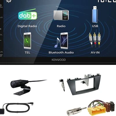 Kenwood 2DIN DAB+ Autoradio für Mazda 5 ab 2010 in schwarz - Bild 1 von 4
