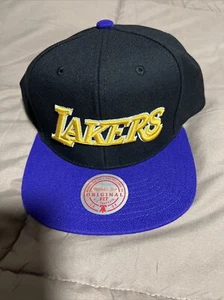 New Los Angeles Lakers Mitchell & Ness SnapBack Hat - Picture 1 of 4