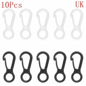 10Pc Flag Pole Press Clips Hooks Plastic Small 3.3cm Durable Clip - Picture 1 of 17