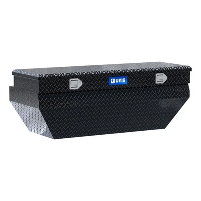 UWS 55" Wedged Angled Utility Chest Box (Heavy Packaging) Gloss Black Aluminum Foto 1 de 4