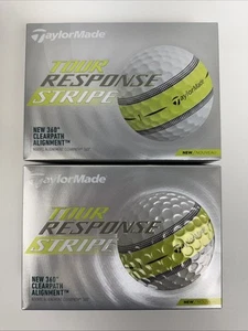TaylorMade Tour Response 24 Golf Balls - Brand New- Stripe 2 Dozen Free Ship - Picture 1 of 6