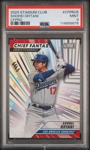 2024 Topps Stadium Club Chief Fantasy Shohei Ohtani CFPRO-5 PSA graded Mint 9 - Picture 1 of 2