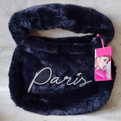 ¡NUEVO! Bolso baguette de piel sintética negro 12" NUEVO CON ETIQUETAS PARIS HILTON Foto 1 de 4