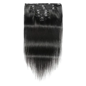 Clip in Extension Clip Capelli Umani Extension Capelli Lisci Senza Cuciture Skin6910 - Foto 1 di 31