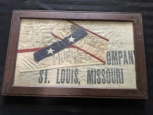 Civil War Memorial Flag Fragment – Pvt. Moses Ennis – Vicksburg July 4, 1863 - Picture 1 of 8