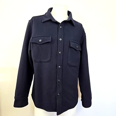 Куртка мужская Taylor Stitch The Maritime Shirt темно-синяя шерсть фланель 40 M/L - Изображение 1 из 4
