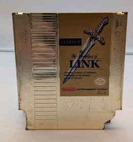 The Legend of Zelda 2 Adventure of Link NES Nintendo Broken Shell Tested Working