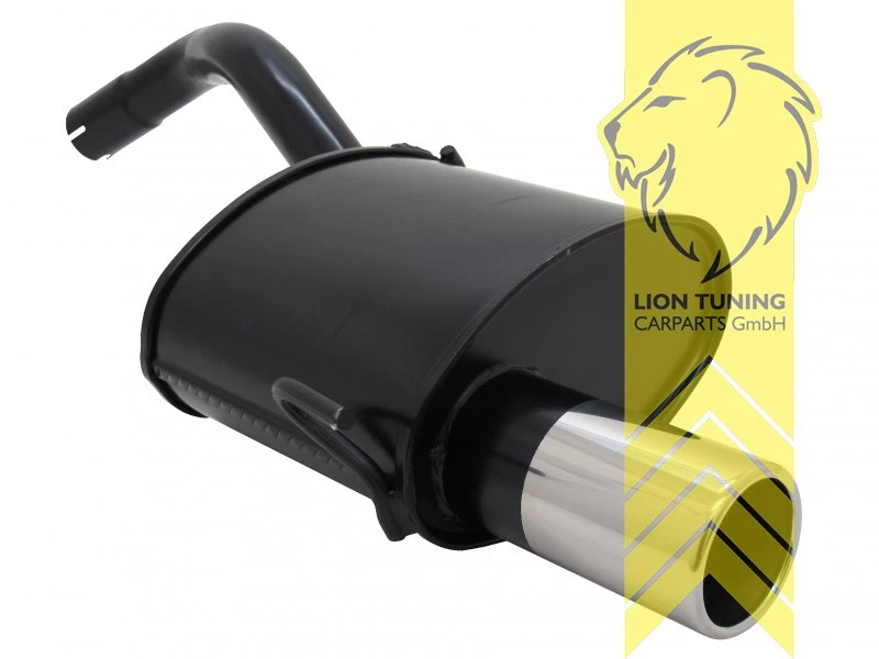 Sportauspuff Endschalldämpfer für Alfa Romeo 147 1 x 90mm - Bild 1 von 1