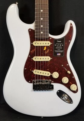 American Ultra Stratocaster Electric Guitar, Rosewood Fingerboard, Arctic Pearl, - Image 1 of 4