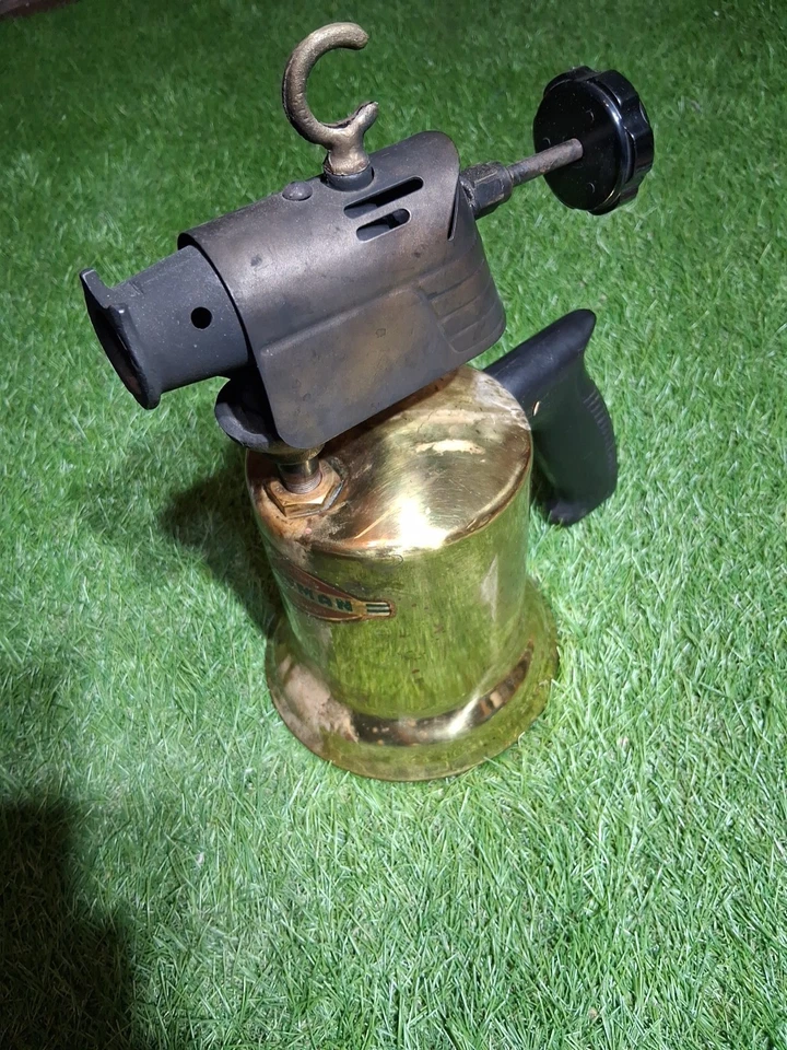Vintage 1940's Brass Craftsman Blowtorch Plastic Handle - Image 1 of 4