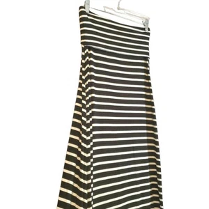 ana A New Approach Strapless Black & White Striped Long Dress Size XS Stretch - Picture 1 of 7