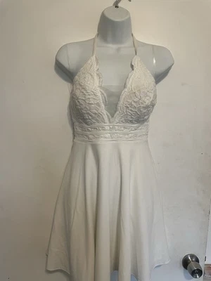 Vestido de fiesta corto sin mangas blanco SPEECHLESS para mujer talla: XS NUEVO CON ETIQUETAS Foto 1 de 4