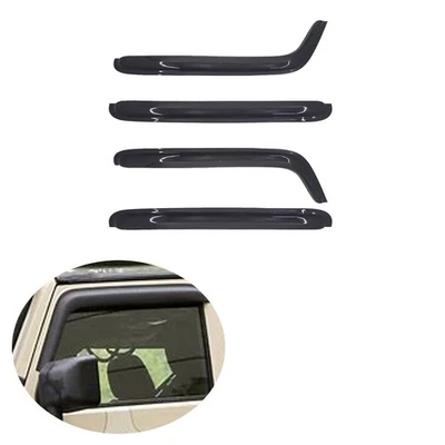 For 07-18 Jeep Wrangler JK 4-Door Sun Rain Guards Window Visors Deflectors 4PCS Foto 1 de 4