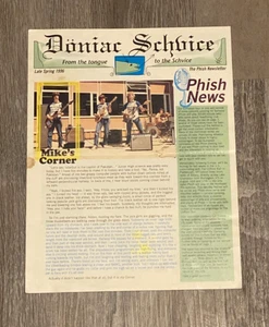 Phish Update Newsletter Doniac Schvice - Mike's Corner Late Spring 1996 - Bild 1 von 5