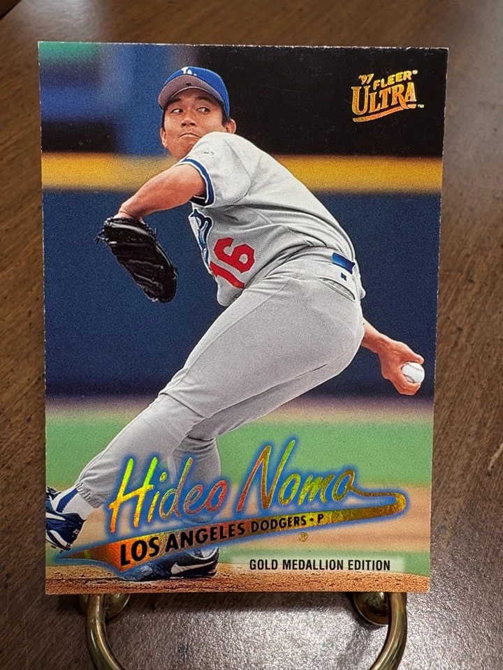 1997 Ultra "Gold Medallion" HIDEO NOMO Los Angeles Dodgers #G221 - Osaka Japan - Image 1 of 2