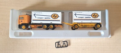 Albedo/Herpa 300168 VOLVO F12 ASG Transport autotreno containerASG 1:87 - Immagine 1 di 4