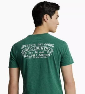 Camiseta Ralph Lauren Polo Country Auténtica Productos Secos Verde Bolsillo - Imagen 1 de 4