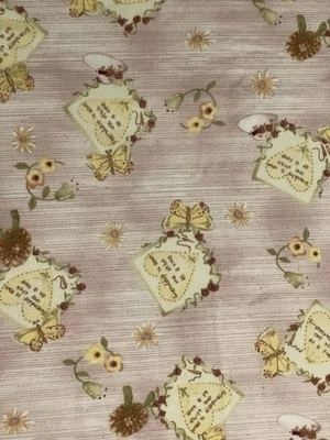 True Friends Collection By Nancy Halvorsen For Benartex Pink Flannel By The Yd - Image 1 of 4