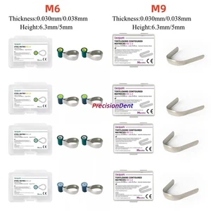 Dental Matrix Bands Double-Side Contoured Anatomically Shaped M6 Tofflemire M9 - Picture 1 of 34