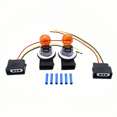 For 08-14 Ford E150 E250 08-19 E350 Super Duty 2X Sockets+Bulbs+Connectors Kit - Imagem 1 de 4