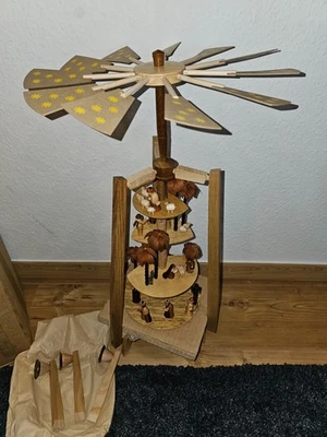 Große Pyramide Expertic in OVP DDR Richard Glässer Erzgebirge Seiffen unbenutzt - Bild 1 von 4