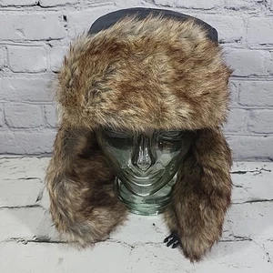 Tough Outfitters Trapper Hat One Size Faux Fur Warm Waterproof Winter Snow Hat - Picture 1 of 7