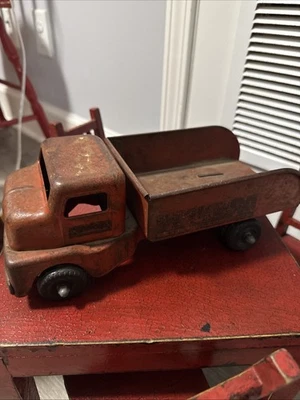 Structo 金属玩具 910 号拖车老式 20 世纪 50 年代压钢 — 第 1/4 张图片