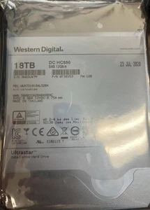 *NEW-SEALED* Western Digital Ultrastar DC HC550 18TB SAS 3.5" 0F38353 Hard Drive - Afbeelding 1 van 1