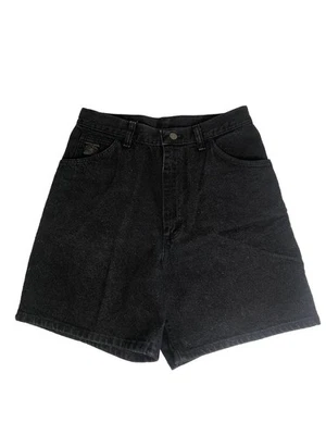 Pantalones Cortos de Jean Wrangler Para Mujer Vintage Años 90 Talla 10 Negro Promedio Denim Mamá EE. UU. Y2K Foto 1 de 4
