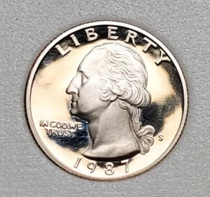 1987 S WASHINGTON QUARTER PROOF UNC #C5188 - Bild 1 von 2