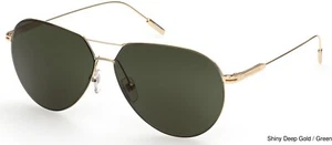 Ermenegildo Zegna EZ0185 30N Gold Aviator Metal Sunglasses Frame 60-12-145 - Picture 1 of 2