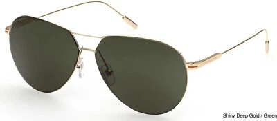 Ermenegildo Zegna EZ0185 30N Gold Aviator Metal Sunglasses Frame 60-12-145 - Image 1 of 2