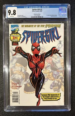 Quiosco Spider-Girl #1 CGC 9.8 ¡Muy difícil de encontrar! 1ª App. Mister Nobody, aplicación Kingpin. Foto 1 de 2