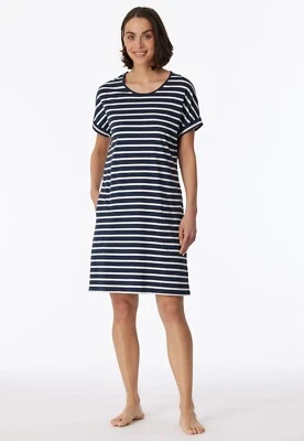 Schiesser Camicia da Notte Donna 95 CM Sleepshirt Mezza Manica 36 38 40 42 44 46 - Imagen 1 de 4