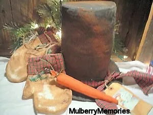 PATTERN Winter Snowman hat, mittens, carrot Nose Home decor Christmas - Picture 1 of 1