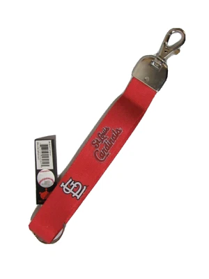 MLB St Louis Cardinals Wristlet Key Chains Hook and Ring 9" Long by Aminco - Image 1 of 2