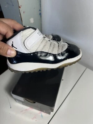 Nike Air Jordan 11 Retro Concord Black, Silver, White  Baby Boy  Sz 6c - Image 1 of 4