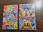 JUST DANCE 2021 and CARNIVAL GAMES (Nintendo Switch)!  NO RESERVE!