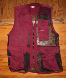 VINTAGE Chimere Skeet Shooting Hunting Vest Mens 2XL Red Maroon USA Made Mesh - Picture 1 of 7