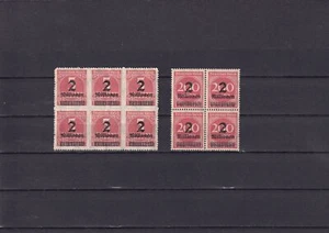 SA25g German Empire 1923 Surcharged numerals, inflation: block - Picture 1 of 1