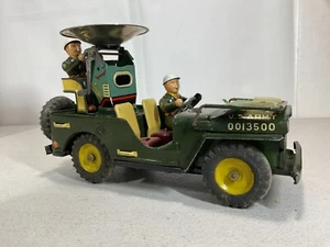 MSK Japan Tin Radar Jeep Vintage Toy - Picture 1 of 7