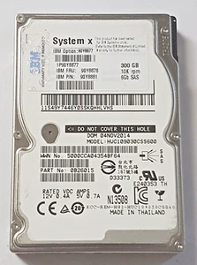 300 GB SAS IBM System X 90Y8877 HUC109030CSS600 10K 64MB 2.5 " Internal Hard - Picture 1 of 1