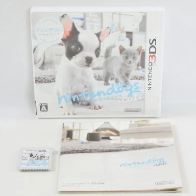 Nintendogs + Cats FRENCH BULLDOG Nintendo 3DS For JP System ccc nds - Image 1 of 3