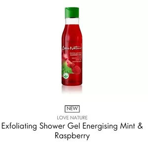 Gel de ducha exfoliante Oriflame Love Nature como nuevo y frambuesa, 250 ml - Imagen 1 de 1
