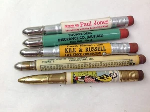 Lápices bala de colección publicidad de recuerdo de Paul Jones, casco automático, oferta cuadrada - Imagen 1 de 4