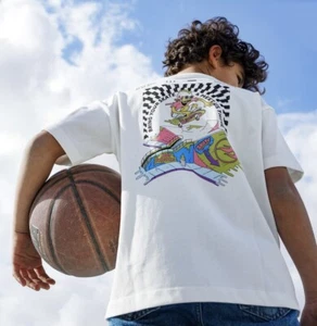 Hot Wheels T Shirt Boys XL Short Sleeve Graphic Two Sided Skateboarder Cotton - Picture 1 of 7