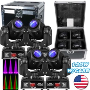 120W LED Moving Head Light RGBW Gobo Beam Stage DMX Spot Lighting DJ Disco Bar - Picture 1 of 22