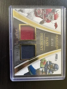 Alex Collins Panini Immaculate Collection 1/15 Past An Present Trading Card - Bild 1 von 6